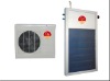 solar thermal air conditioner with flat plate solar collector