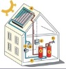 split high pressure solar hot water heater drawing