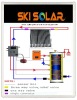 split & pressure solar heater system (one copper coil )
