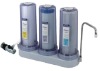 three stages water filter with matel connector