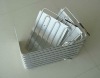 tube sheet evaporator for fan cooled refrigerator