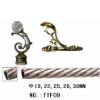 GDT eletroplating metal window curtain pole factory finial